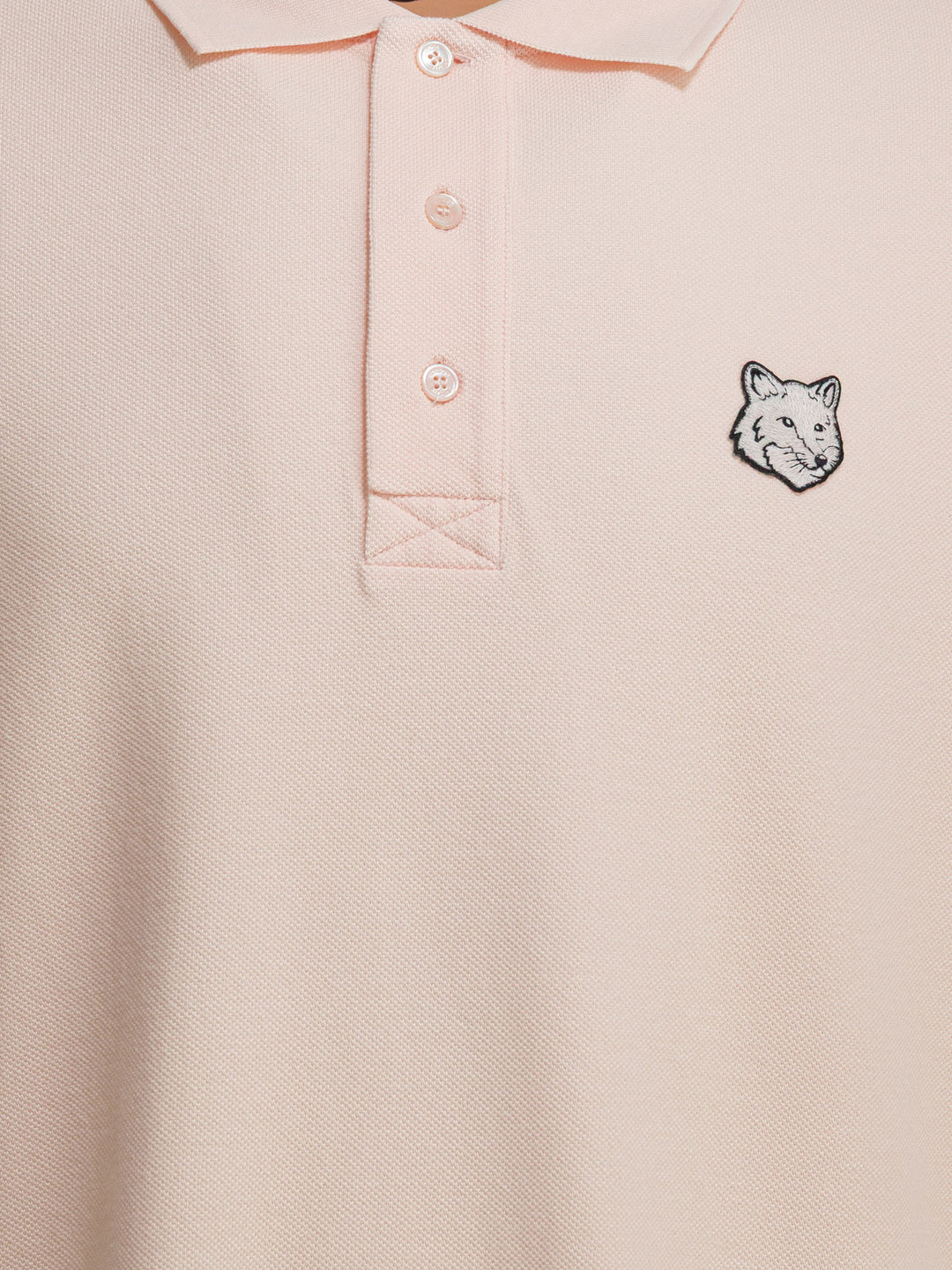 Maison Kitsuné Fox Head Polo shirts - Pink | 9971092516e215c652e498d6c18ce028702a40c3