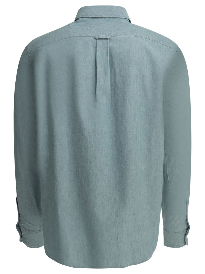 Maison Kitsuné Profile Fox Shirts - Light blue | 9747b2b0522d2a3cf459e880352ff9463306ff45