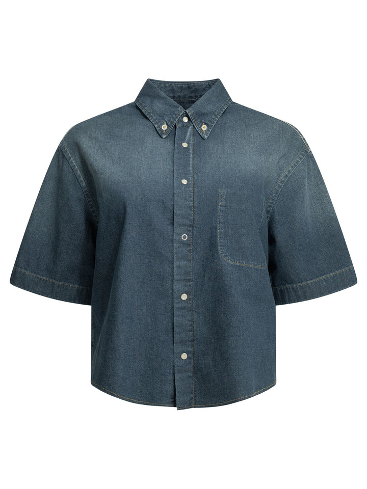 Maison Margiela Casual Denim Shirt Shirts - Blue | eff3db6bbaa4e9ad0c4a045f3b92759386cefc36