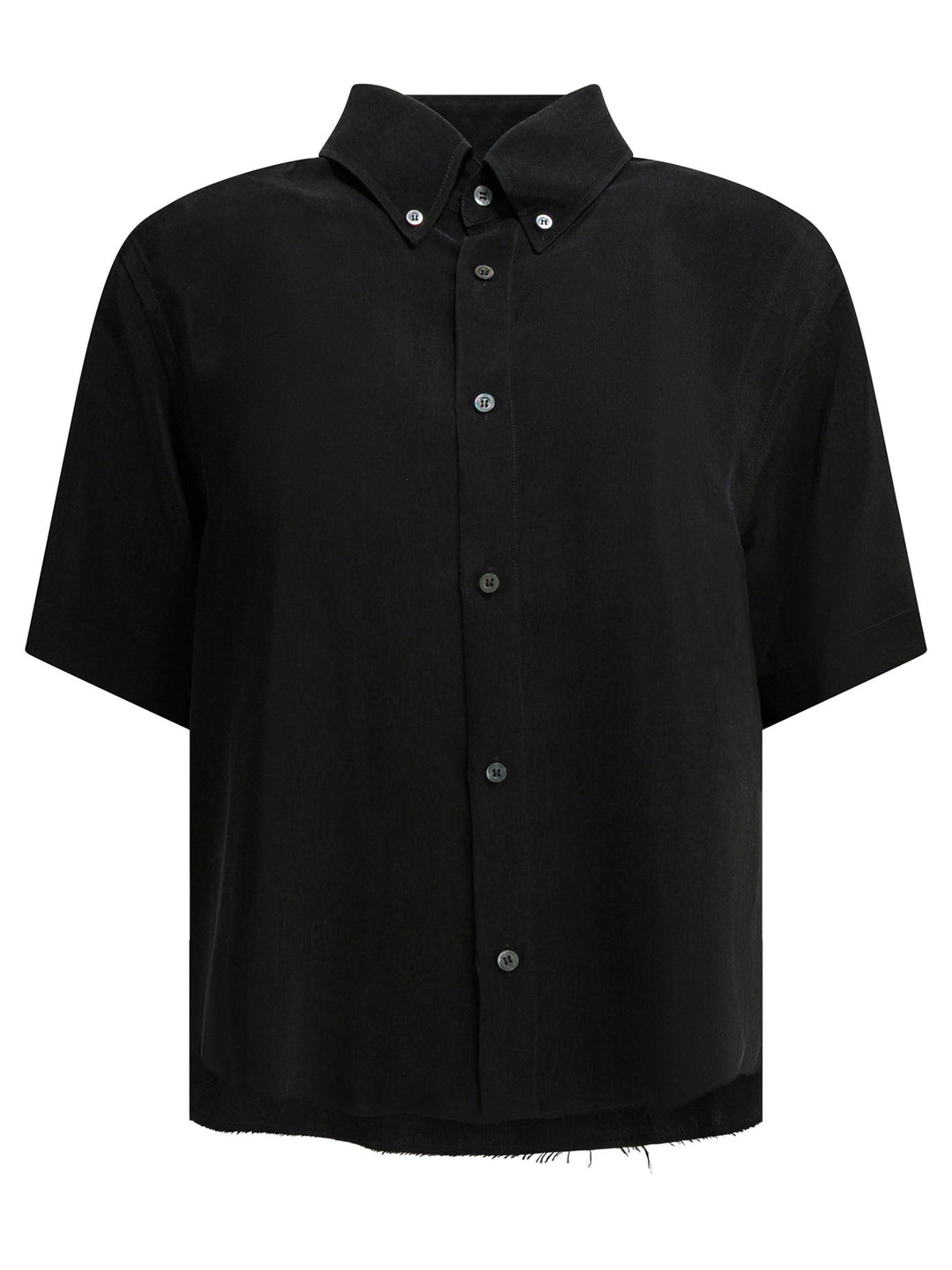 Maison Margiela Casual Button-Down Shirt Shirts - Black | f1df7b1ad500dac75dfd8d63ba3c6512f4ba7b1c
