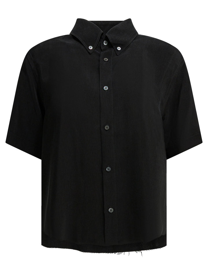 Maison Margiela Casual Button-Down Shirt Shirts - Black | f1df7b1ad500dac75dfd8d63ba3c6512f4ba7b1c