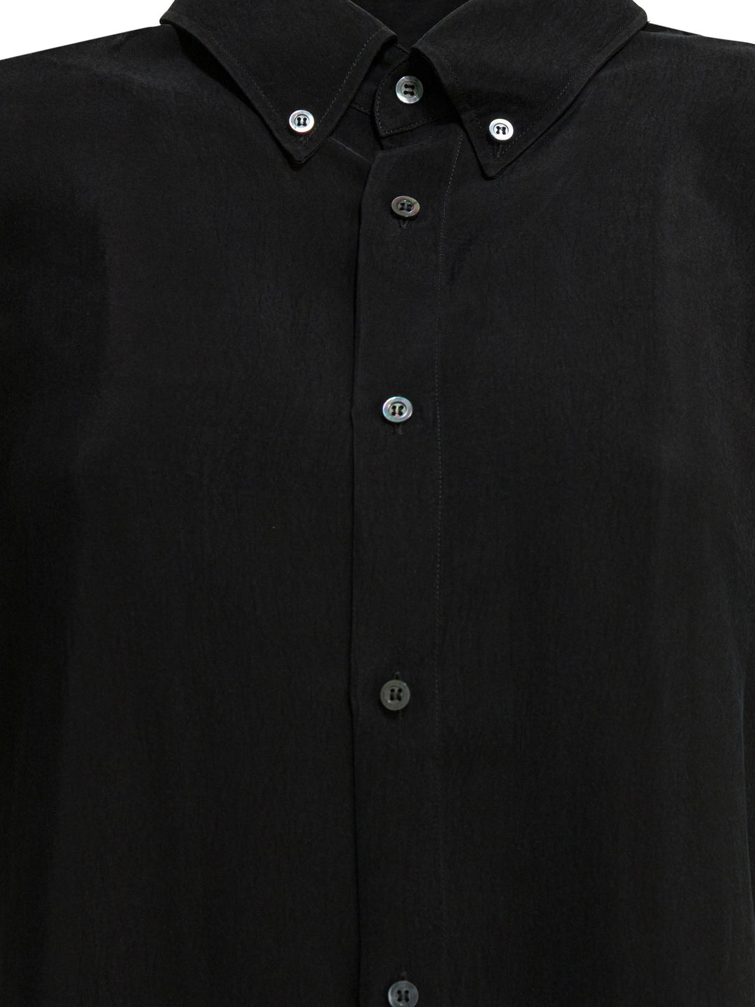 Maison Margiela Casual Button-Down Shirt Shirts - Black | c291e783dbfd391bf049e132532015d981457086