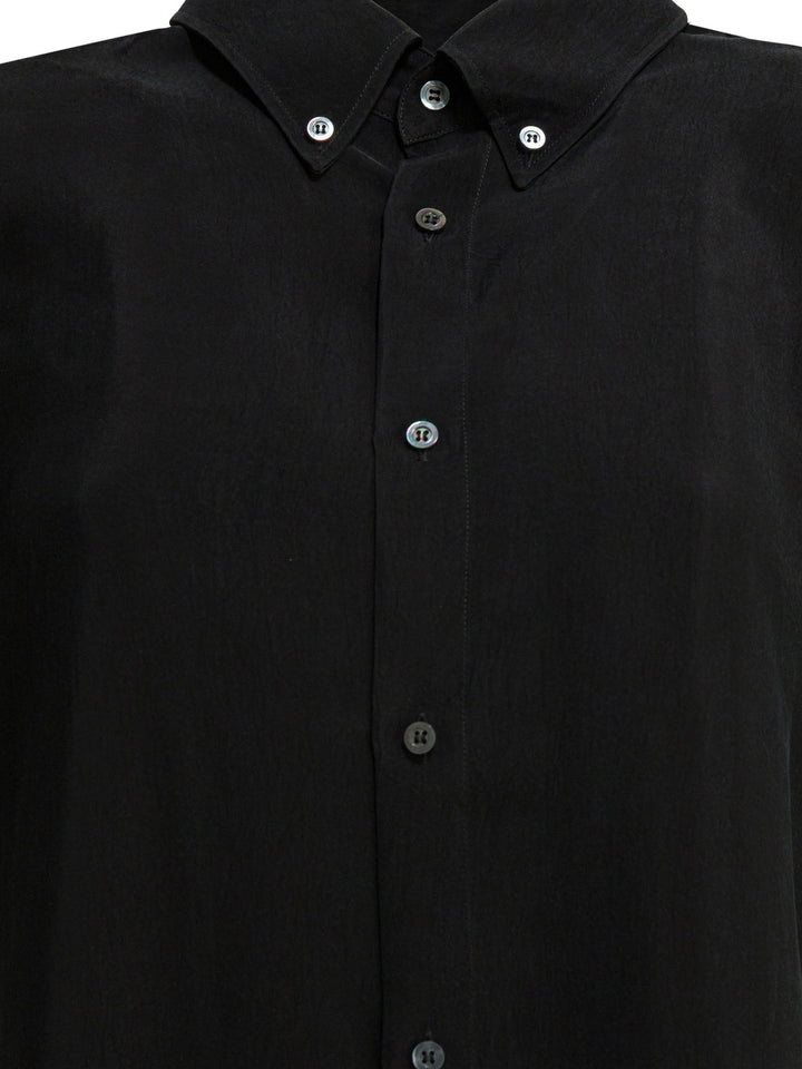 Maison Margiela Casual Button-Down Shirt Shirts - Black | c291e783dbfd391bf049e132532015d981457086