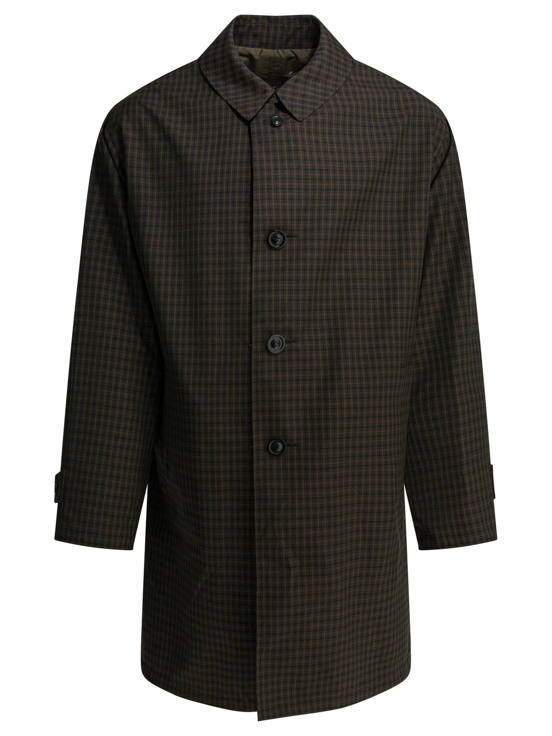 Maison Margiela Plaid Raincoat Jackets and Coats - Green | 72de926554ca229bd4cd4105b45b8124c15a3877