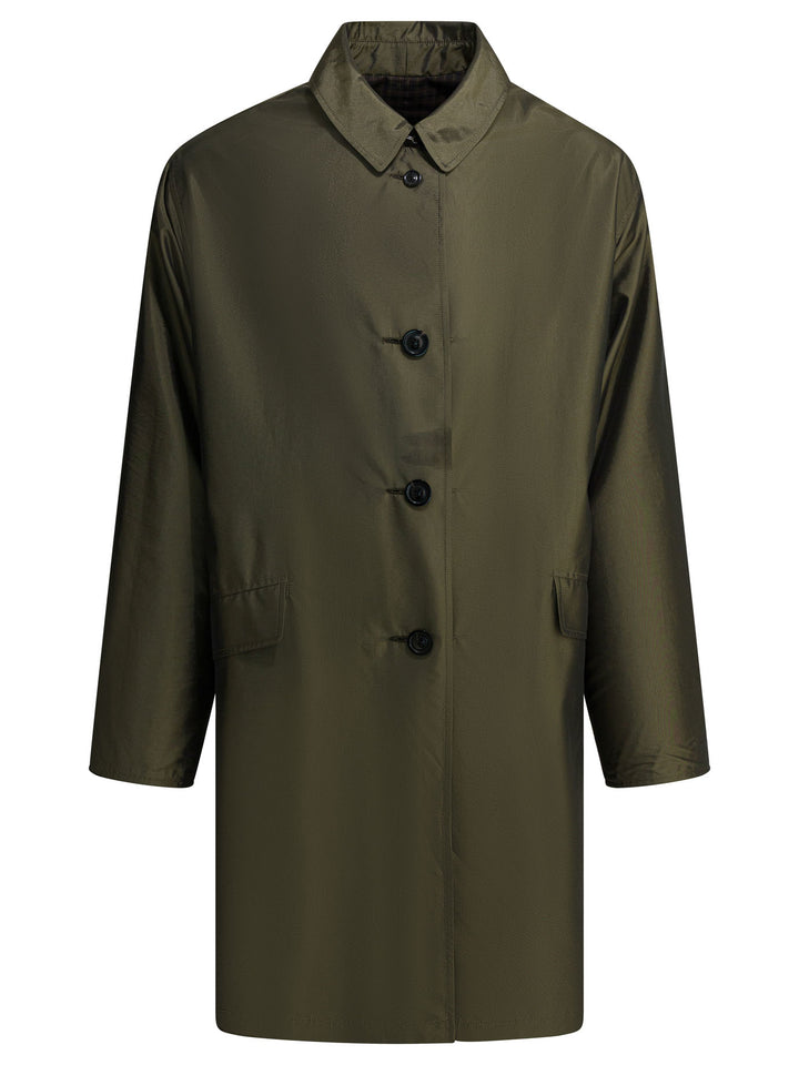 Maison Margiela Plaid Raincoat Jackets and Coats - Green | 0762a8c76374194dc44178b682fa6c340ced2e4f