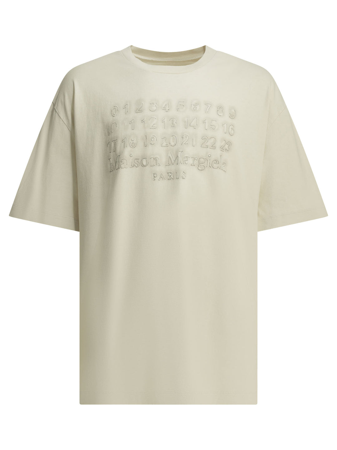 Maison Margiela Crew-Neck T-Shirt With Logo T-shirts - White | 57e3d92a506772d0c9f43b633de67f898a5772a8