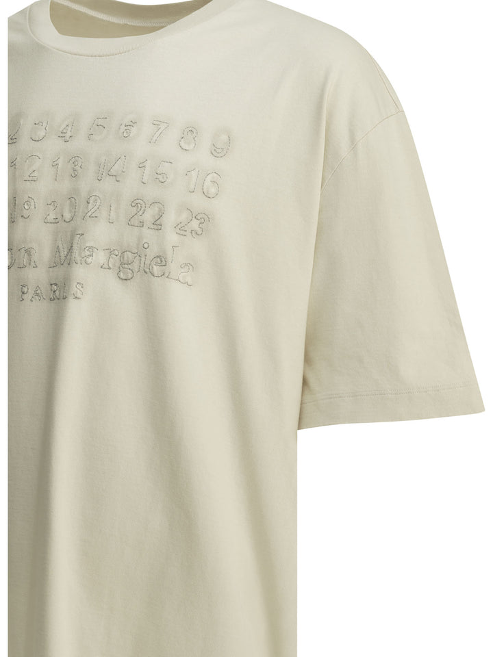 Maison Margiela Crew-Neck T-Shirt With Logo T-shirts - White | e869a4a1f700ca34171ea5a393950605d911464c