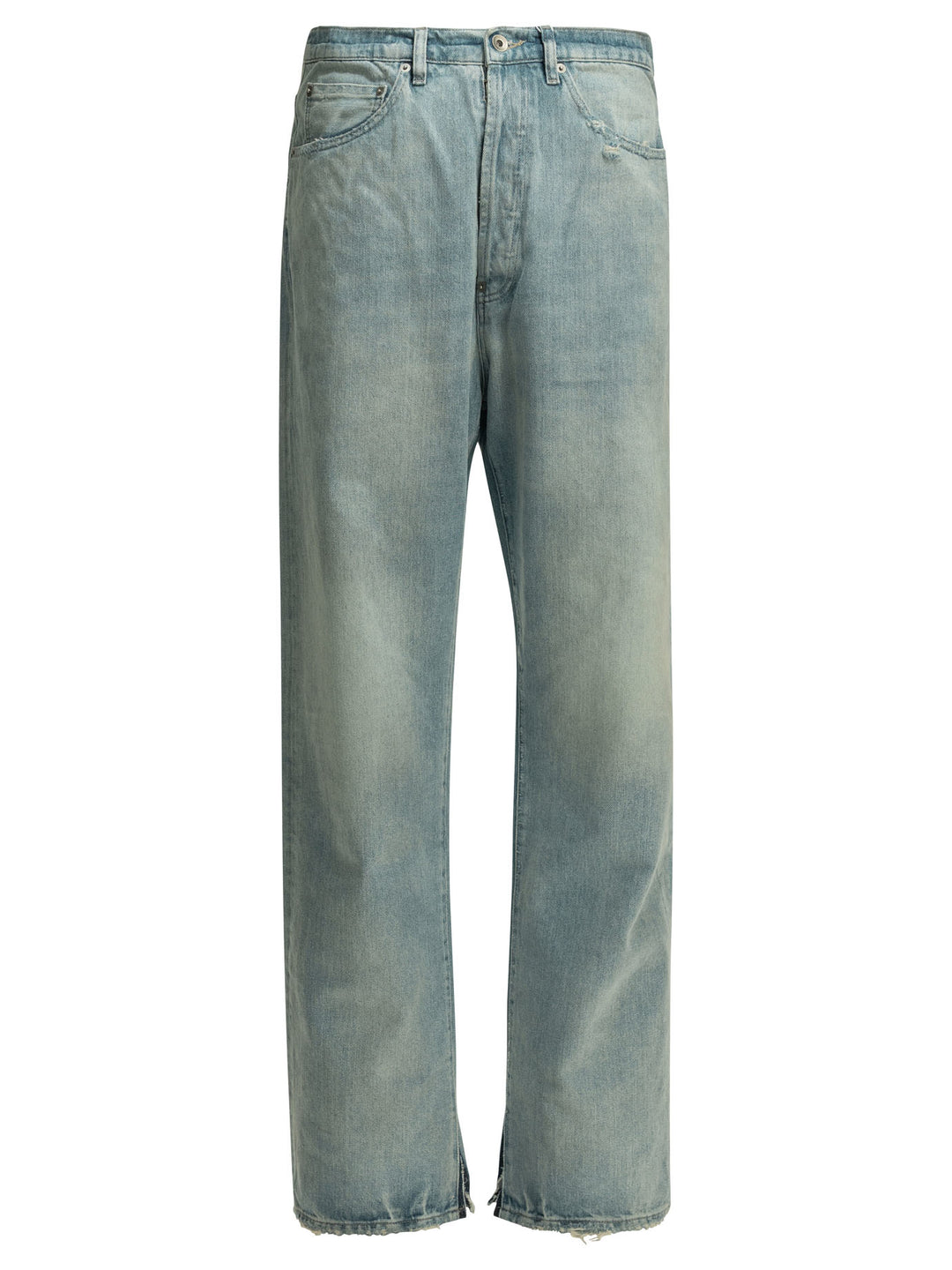Maison Margiela Straight-Leg  With Buckle Jeans - Light blue | 824e0f6d6985d5b6ef118c378df80331ef9e836e
