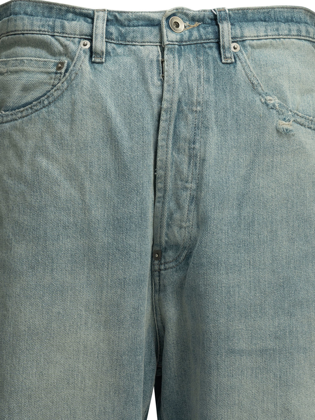 Maison Margiela Straight-Leg  With Buckle Jeans - Light blue | 7adc9c86f5fdc9d00977ce9aea68919ade3c19aa