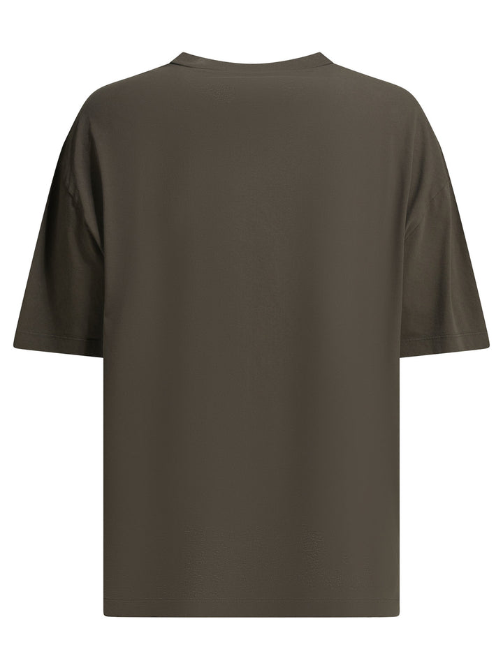 Maison Margiela Crew-Neck T-Shirt With Logo T-shirts - Grey | 6d38306c36f982dc03289df2297cf32278c9d212