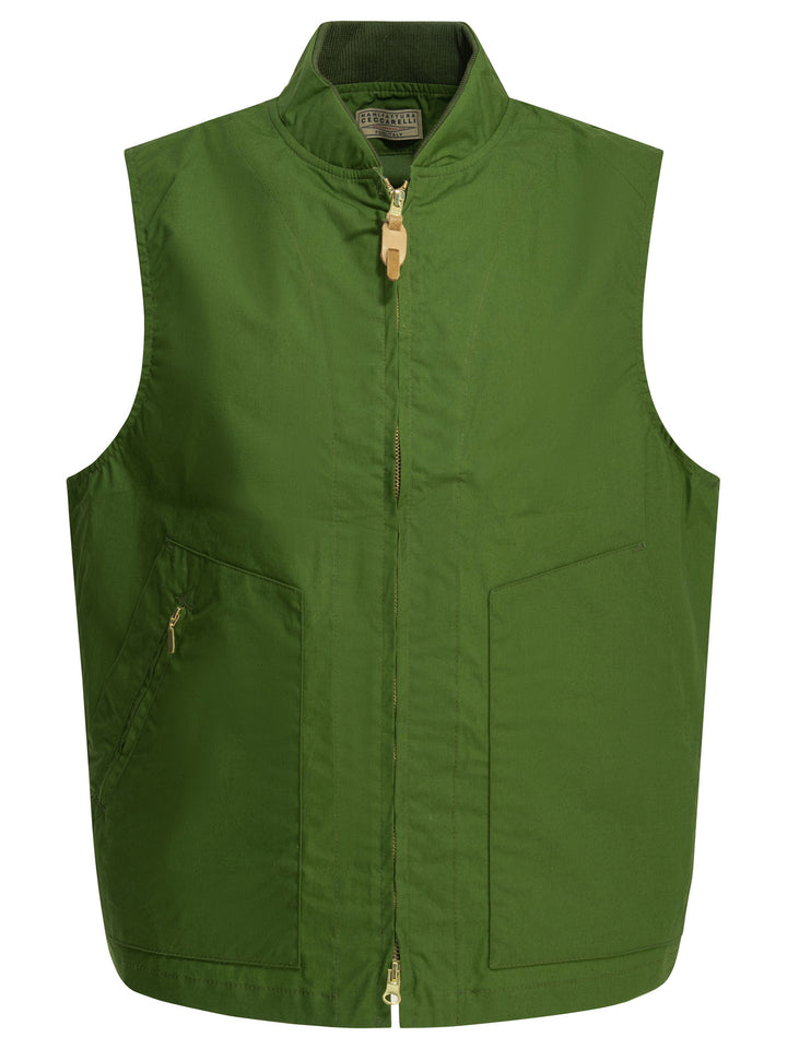 Manifattura Ceccarelli New Travel Vest Jackets and Coats - Green | 02ce5cc43e20d821cf05bed6571c308d22ca4330