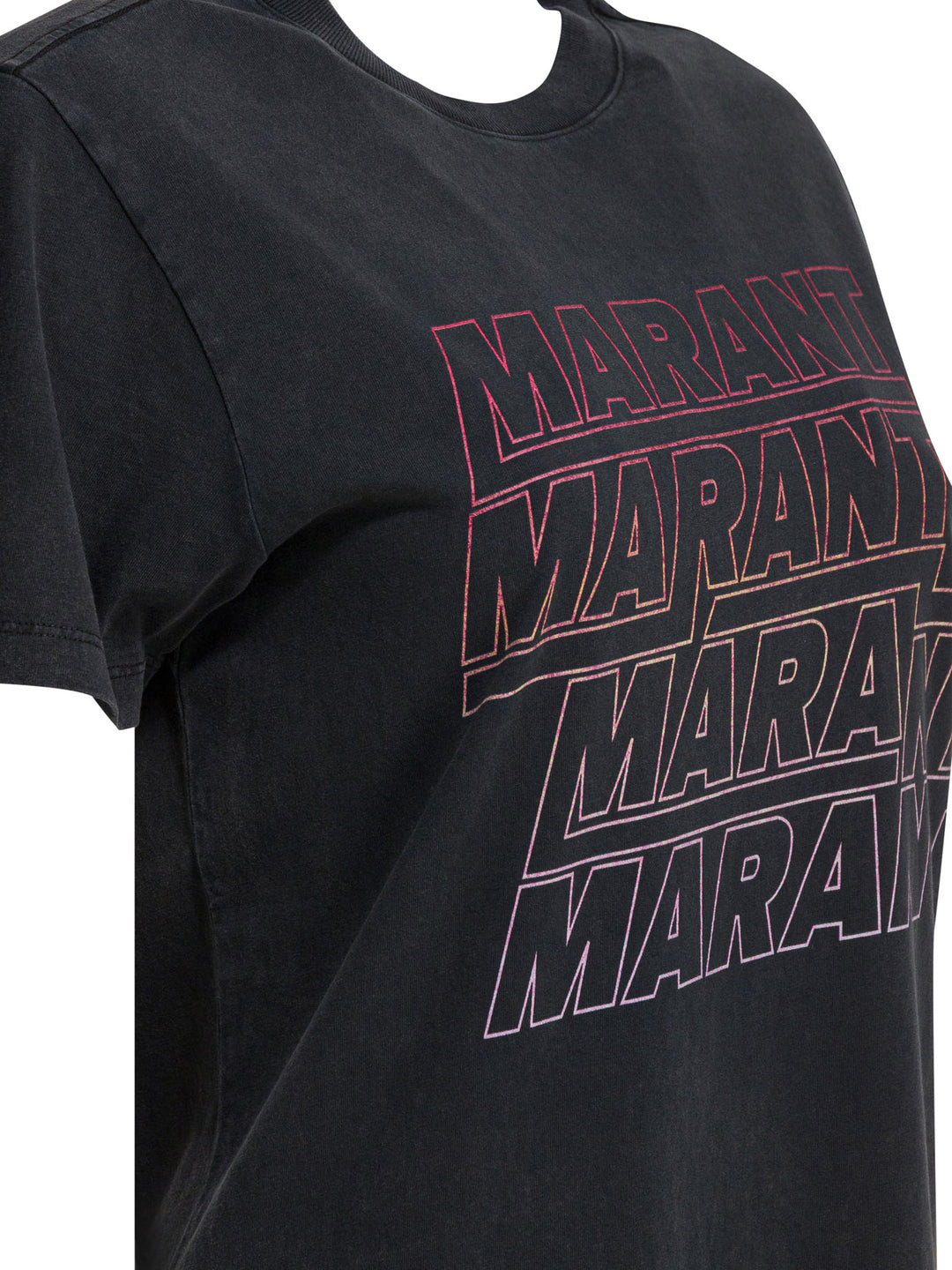 Marant ÉToile Zoeline T-shirts - Black | 528521375e8146ade566c74fd95a5c8b2b1095a8