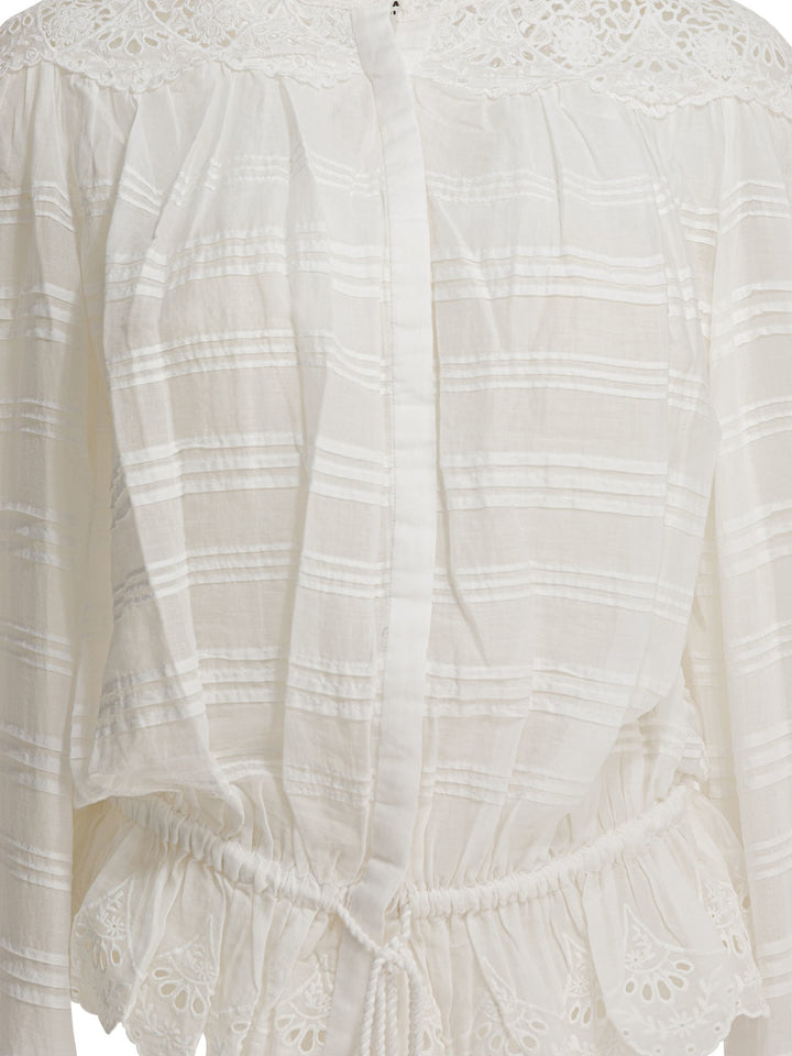 Marant ÉToile Polly Shirts - White | 0b9e38b1ec478276d8562452bbac6607e63e45d3