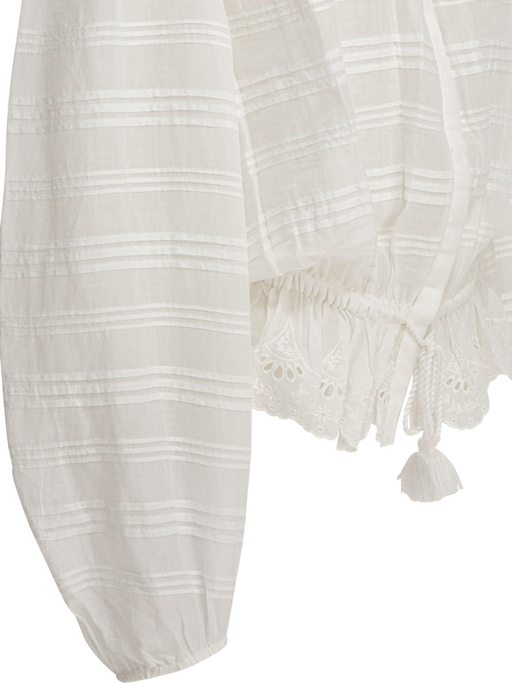 Marant ÉToile Polly Shirts - White | e9ad8c5e039d930596ab8fa979a214ea07d7740c