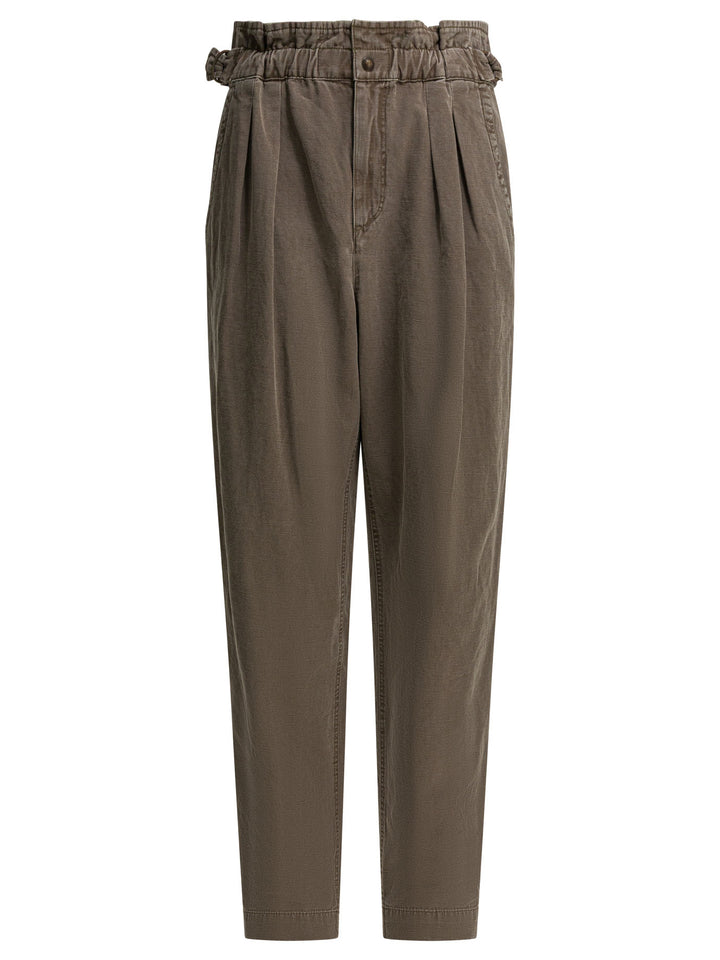 Marant ÉToile Neriah Trousers - Brown | 74e1a060ede8ecbe74d425663784de563fefa1fe