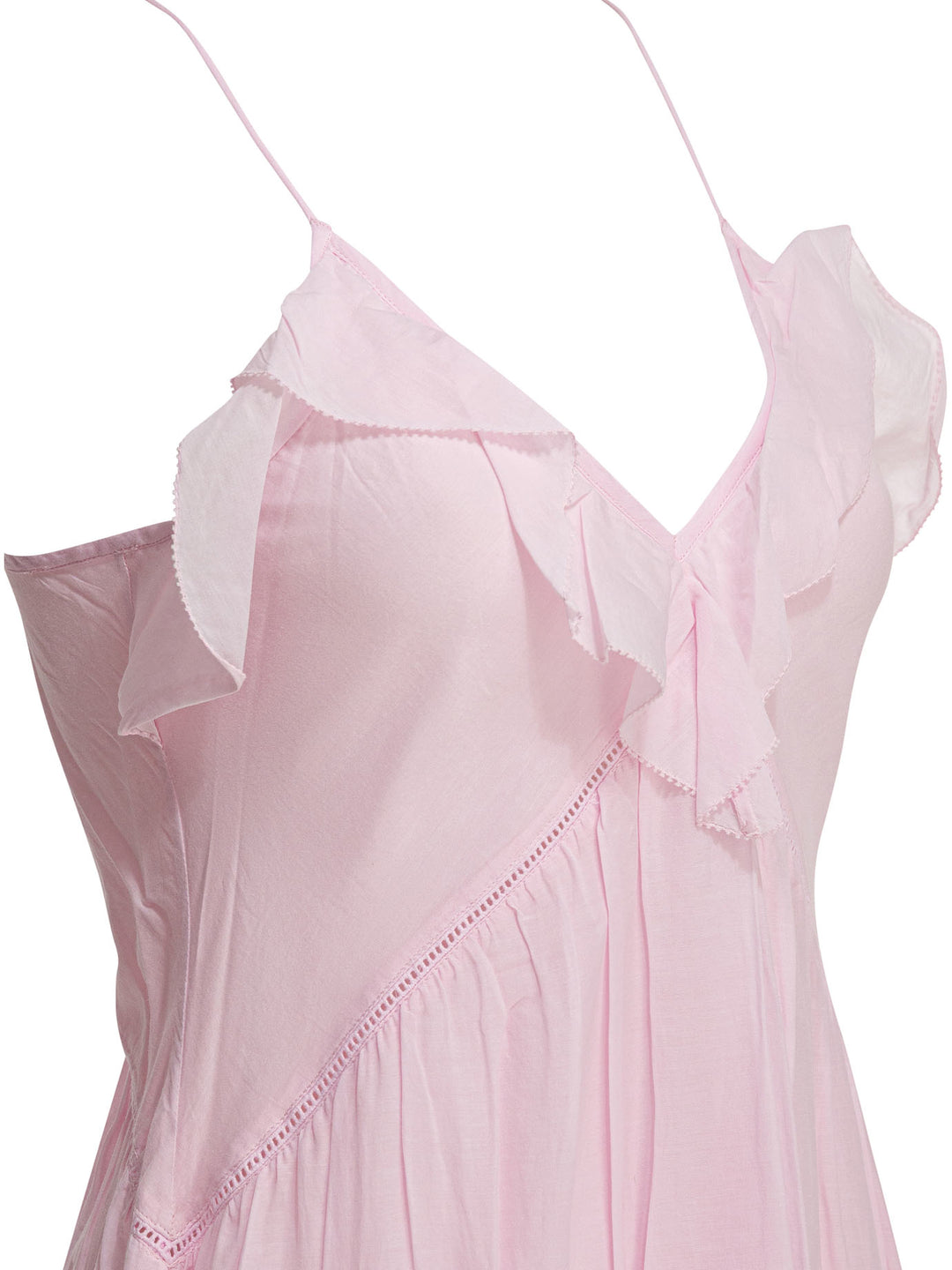 Marant ÉToile Dress With Ruffles Dresses - Pink | f231a6e23ea576f480cdcf549099597c58e2eb1f