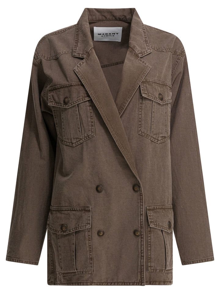 Marant ÉToile Nevala Jackets and Coats - Brown | 7f64dff8f37fcf6d573d915f04fd19e0a034bb6d