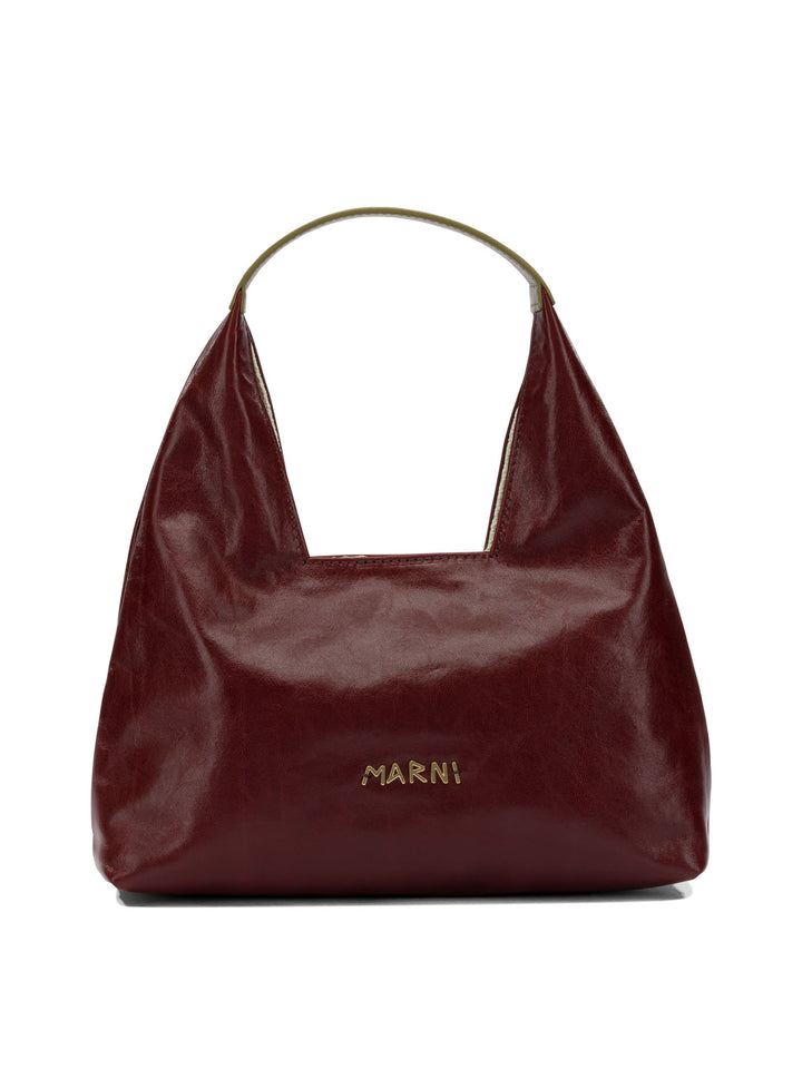 Marni Trapeze Shoulder Bags - Bordeaux | 15611b11daac00f2895c4a7b49eb4a392f113855