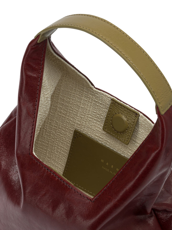Marni Trapeze Shoulder Bags - Bordeaux | 6ebb5c3ac8daadb35eec576aff0c534f8357b254