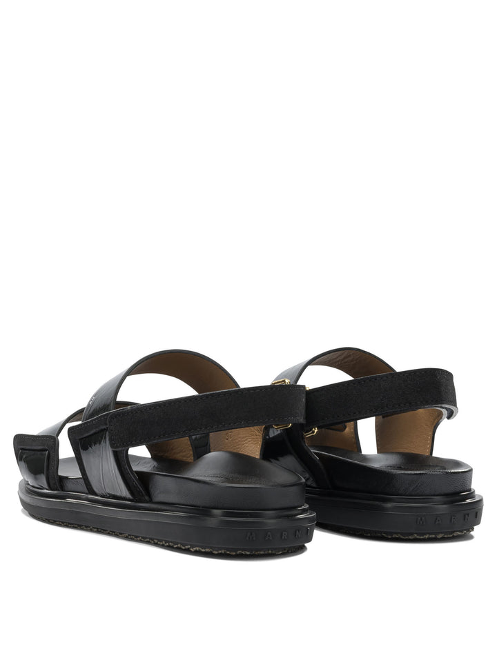 Marni Fussbett Sandals - Black | 87ac0d08addf1b318c2a184b6c77b575e4efeeaf