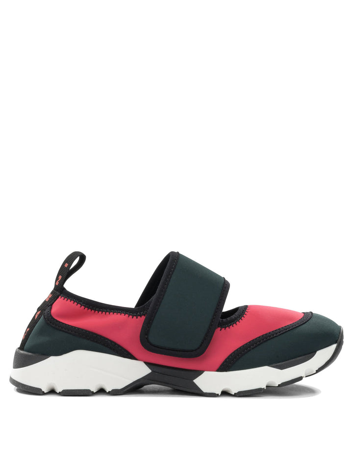 Marni Mary Jane Sneaker In Lycra Sneakers & Slip-On - Pink | df9eb2d76cdfac09b44e9546d6e30f7b0e37b1e6