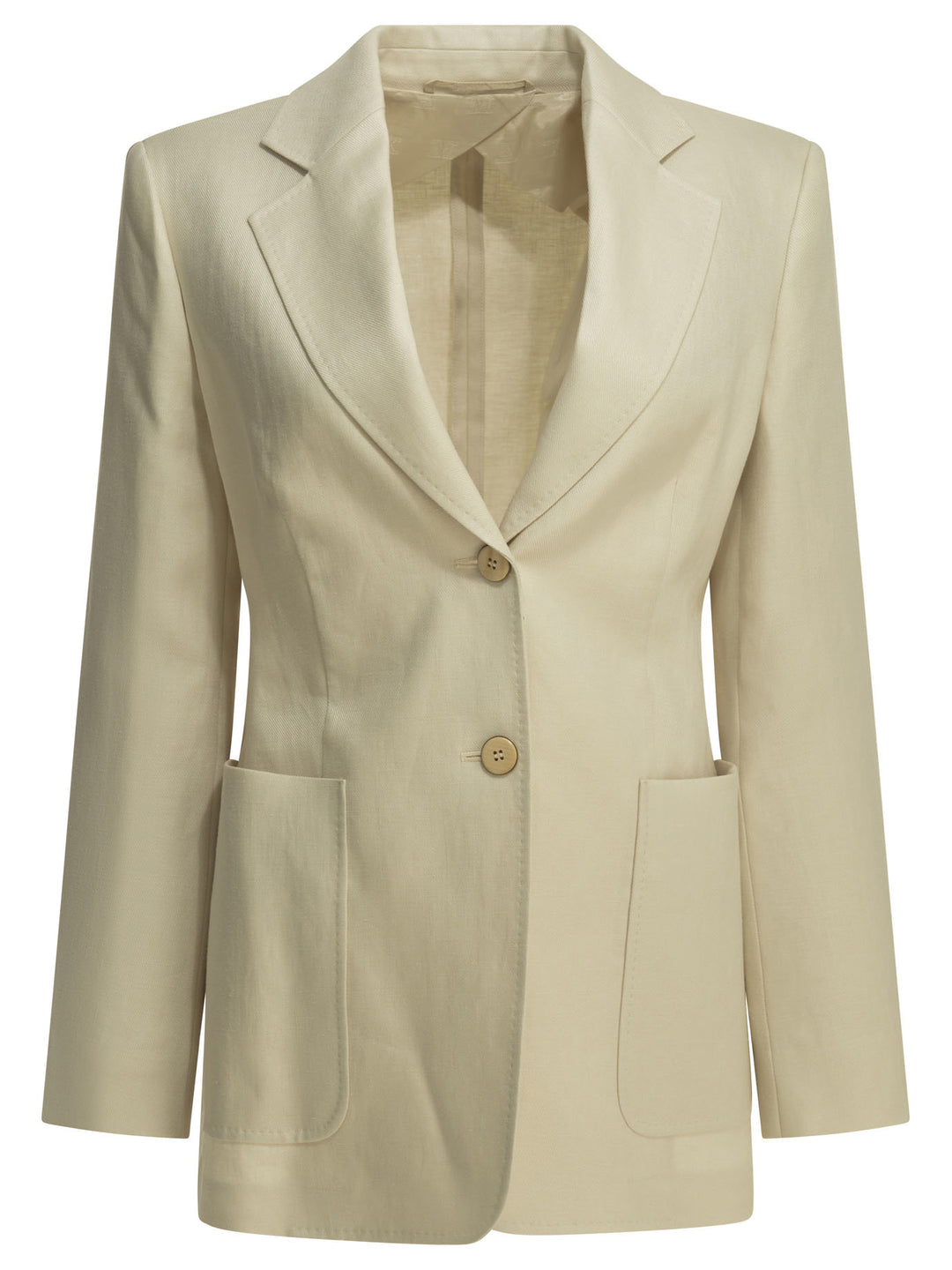 Max Mara Pure Linen Blazer Jackets and Coats - Beige | 7e2371aae40481e141a57f744d6a8f32f27248c6