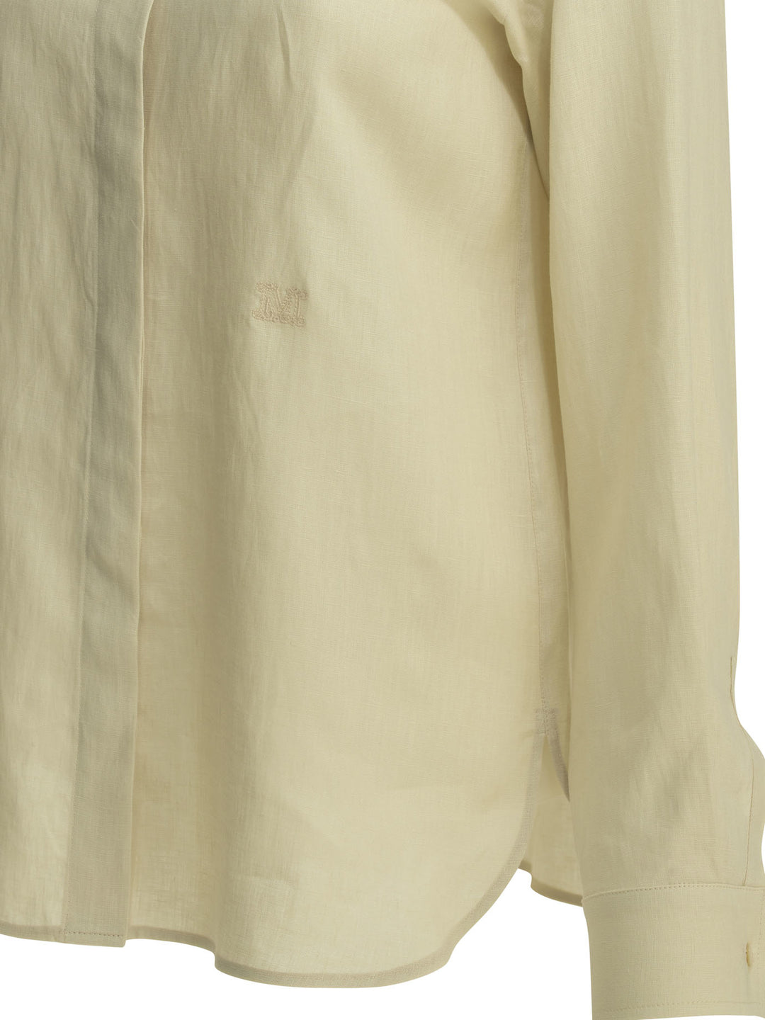 Max Mara Casual Linen Shirt Shirts - Beige | 409186495ee174222c5e669a22623325d9b14499