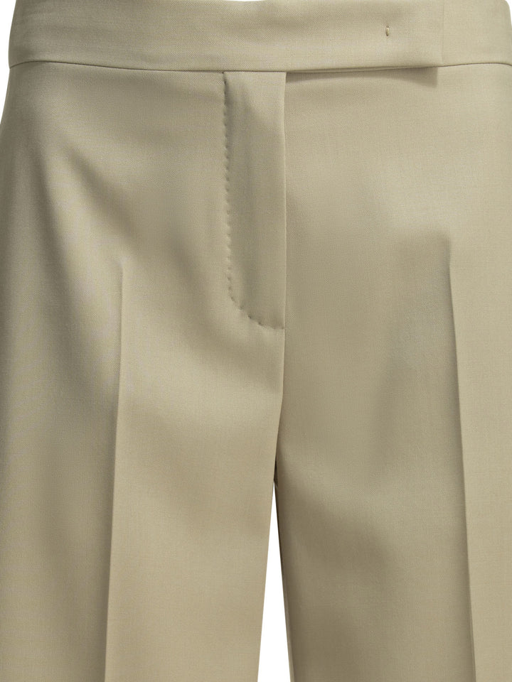 Max Mara Formal Wool Shorts - Beige | 5107c3bbc1e92941a228dd818b450094e379a29b