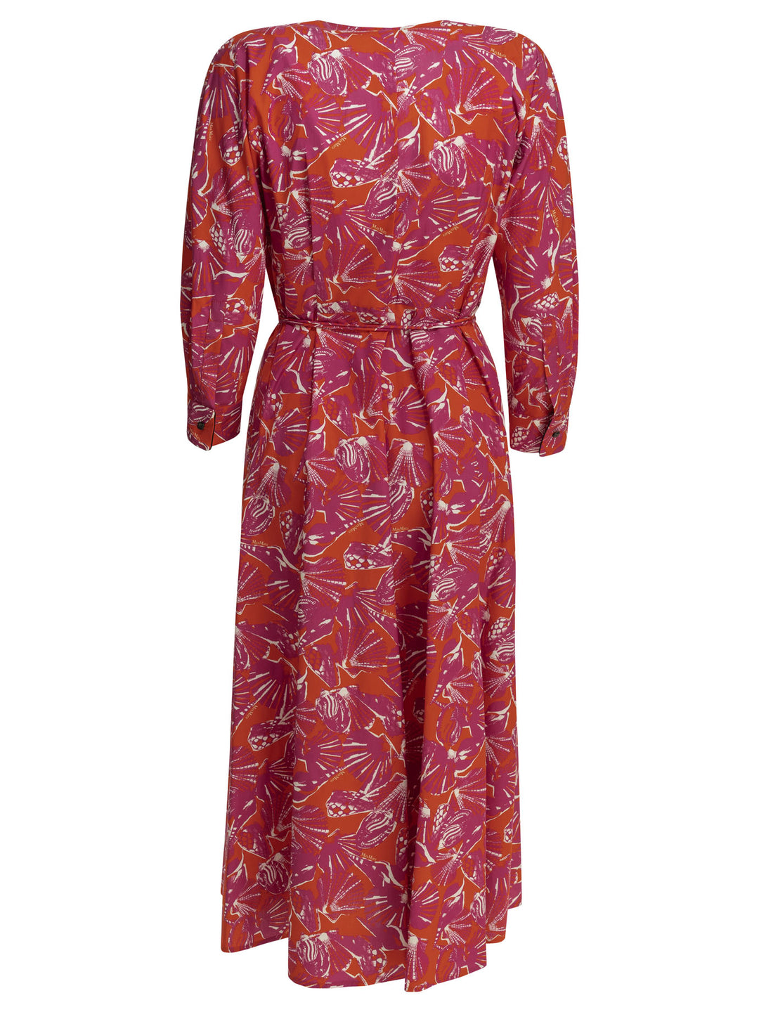Max Mara Floral A-Line Midi Dress Dresses - Fuchsia | dec9b9002ab99b5a7c9c8ac1e3e1471c5f41a76b