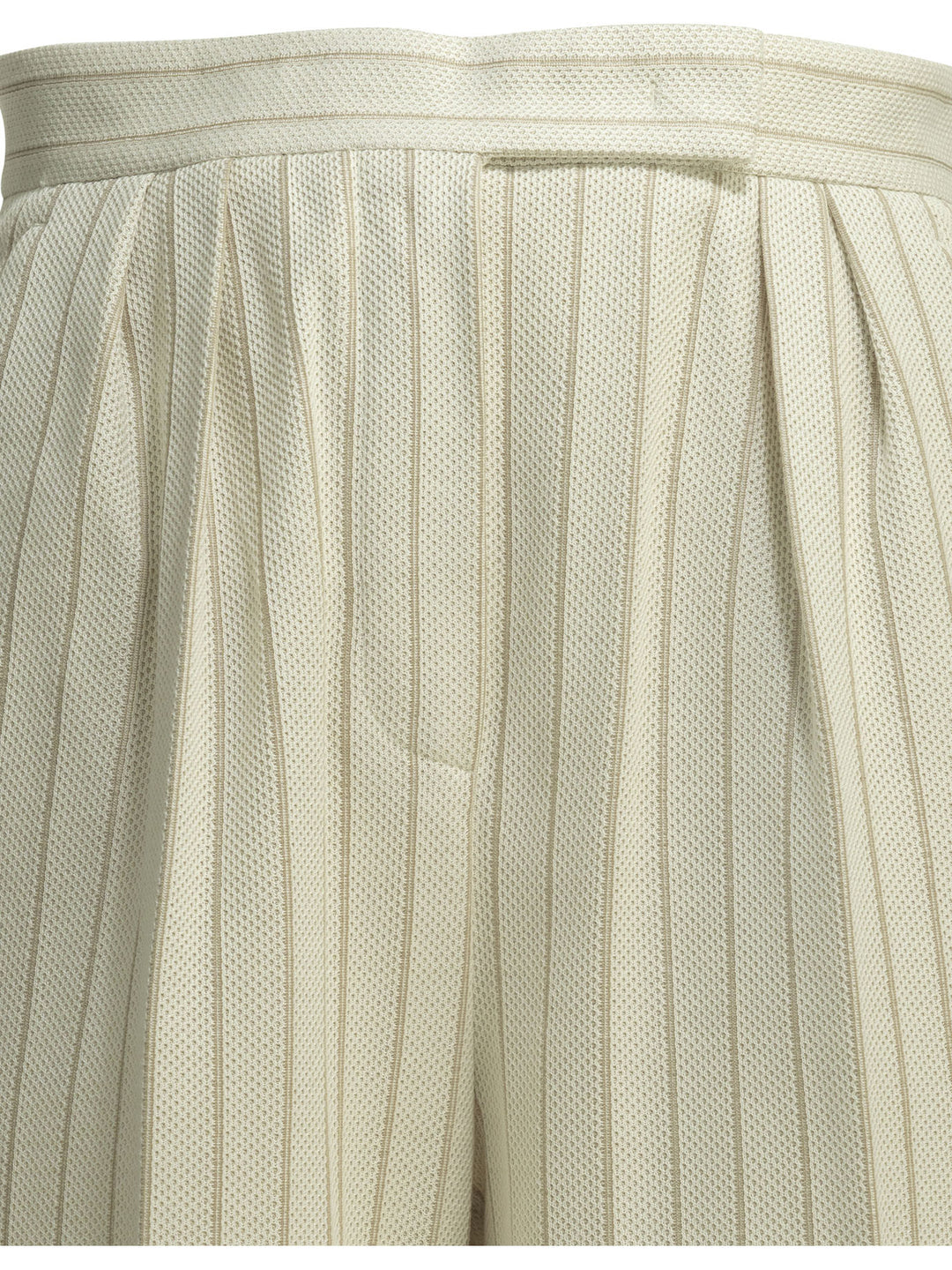 Max Mara Tailored Pinstripe Pants Trousers - White | 55c948d89f632f9454fe3fe7ba0d6519c56a9e6e