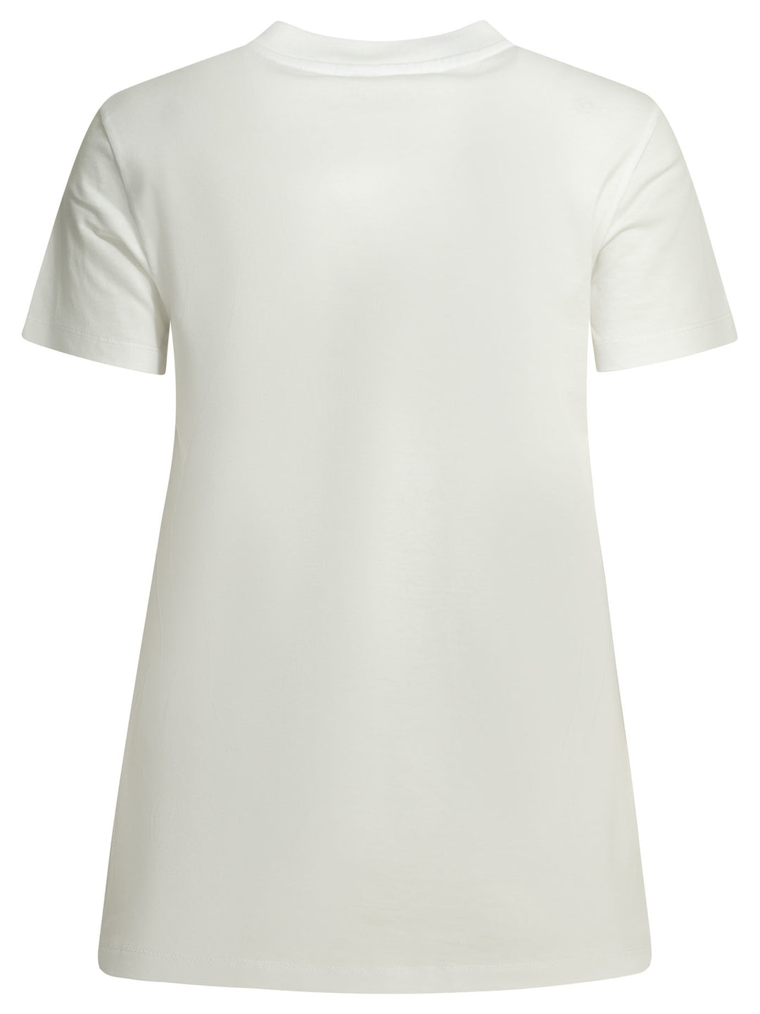 Max Mara Crew-Neck T-Shirt With Logo T-shirts - White | 47fcc4c1454e6f8ed2994f9069ed9f84df5f6d89