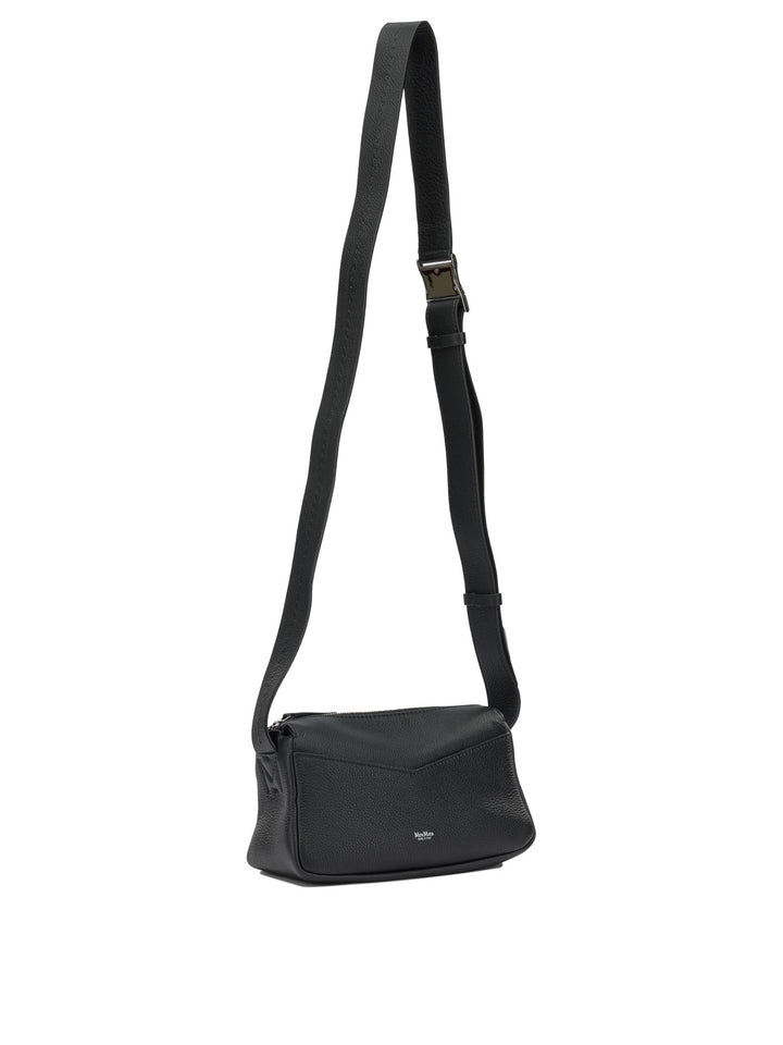 Max Mara Small Leather Shoulder Bag Shoulder Bags - Black | 3055cca22f2fac9c7c1b3237ba94b42faecde2da
