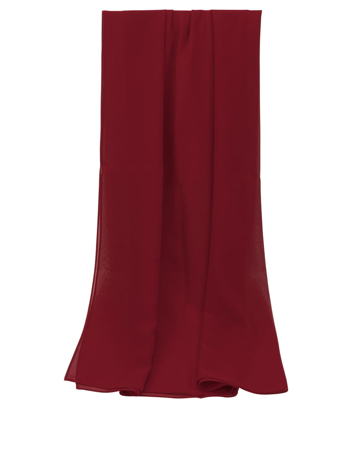 Max Mara Silk Scarf Sciarpe & Foulard - Red | 2497e43121dfeef7e6b97066fe12fa45addd3a23