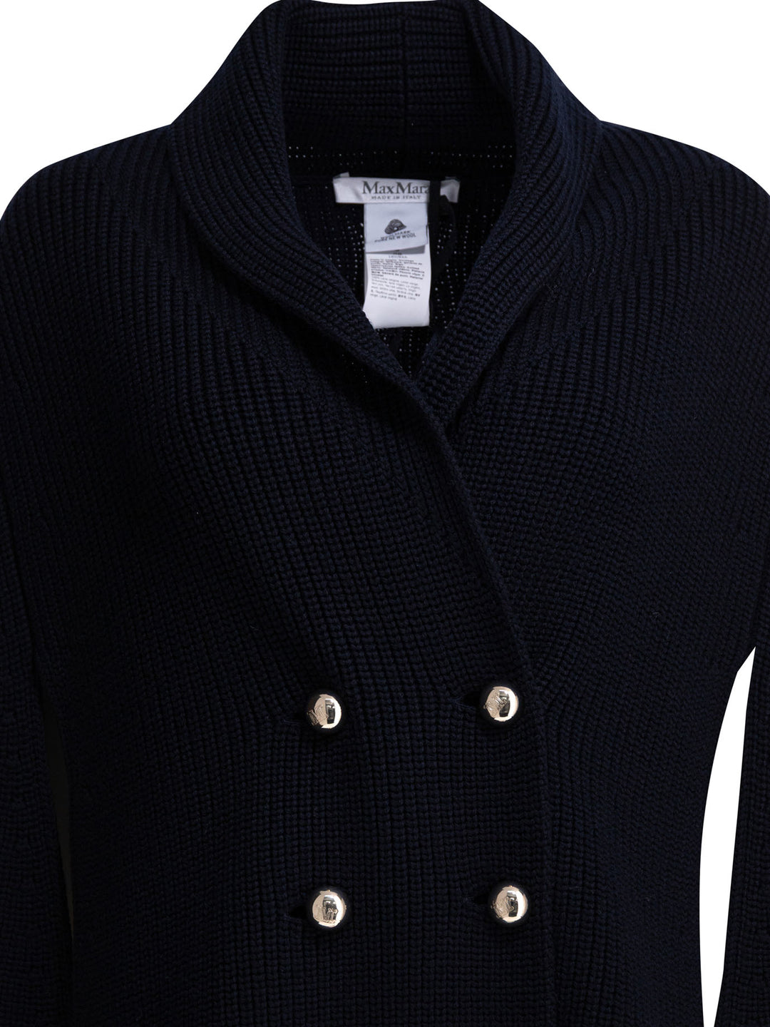 Max Mara Virgin Wool Cardigan Knitwear - Blue | 43054d29cb49246c5fbacd863d8b34c299561014