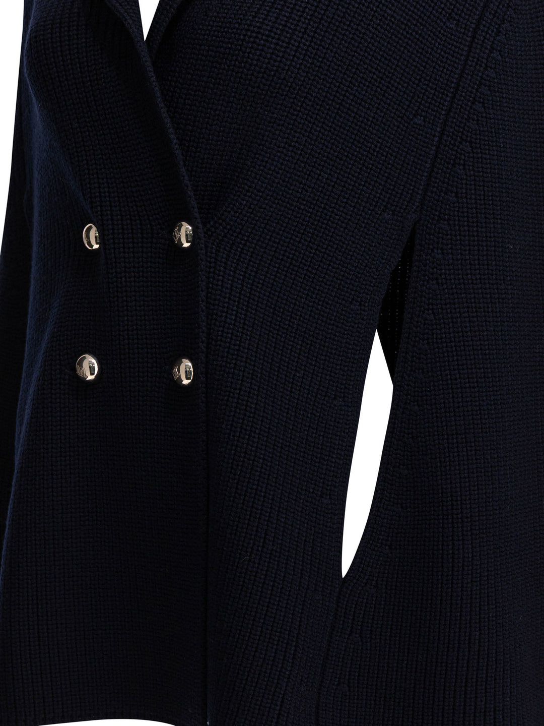 Max Mara Virgin Wool Cardigan Knitwear - Blue | 3bdb9d98b74cf54bcf9e7a6cbe698eb514184f38