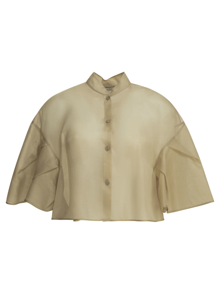 Max Mara Silk Blouse Shirts - Beige | ad9715e6b317429b3ea6296fed527e20277e63ee