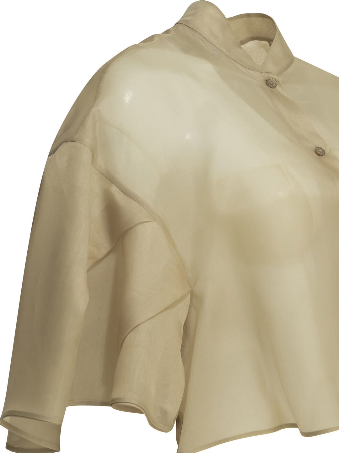 Max Mara Silk Blouse Shirts - Beige | 10fe7877bc750400da1dfd9c958d29b13c792c85