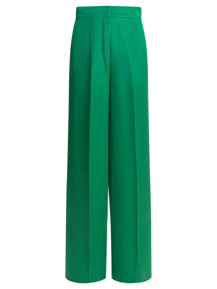 Max Mara Pianoforte Silk Tailored Pants Trousers - Green | 1c119dedb1446cb590020899418253113e008871