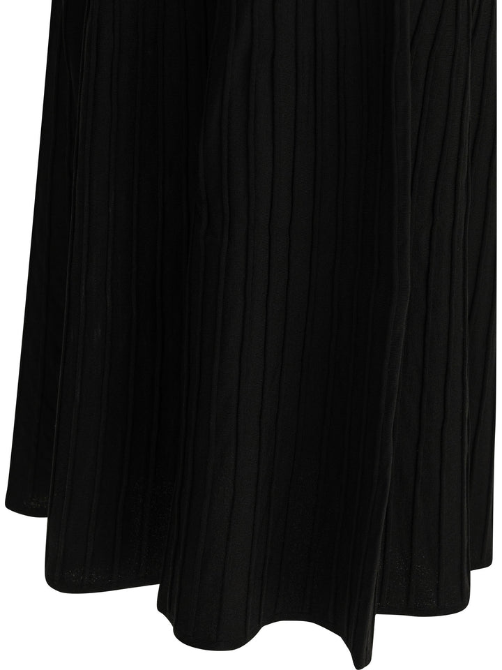 Max Mara Pure Flared Midi Dress Dresses - Black | bee4e6d65d37f43ee99d065bc0c4f85ef06ce6d5