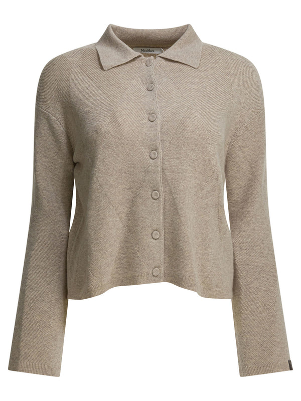 Cashmere Cardigan Knitwear Beige