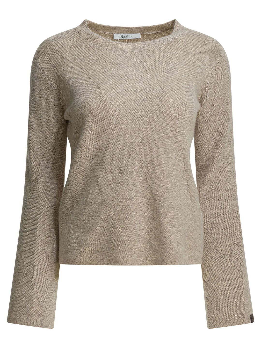 Max Mara Pure Cashmere Crewneck Sweater Knitwear - Beige | 2f2186ff39ec34139d0c118f9a33cae651721d4c