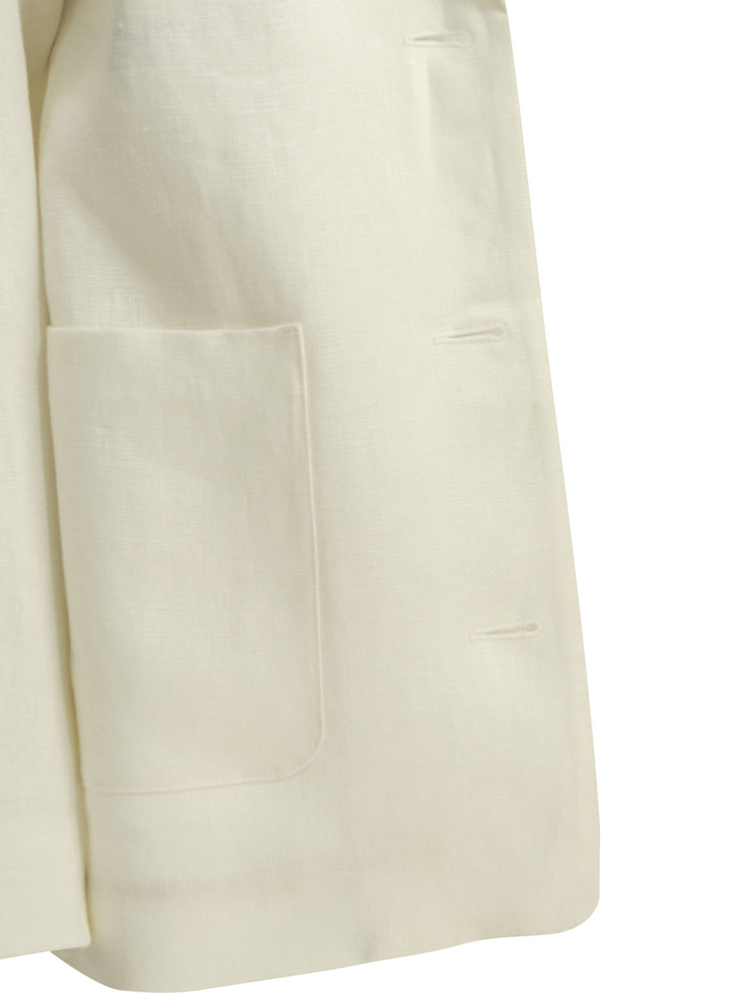 Max Mara S Linen Blazer Jackets and Coats - White | 70f6da0ef4e8226972117bfde2e79dd9070eabd4