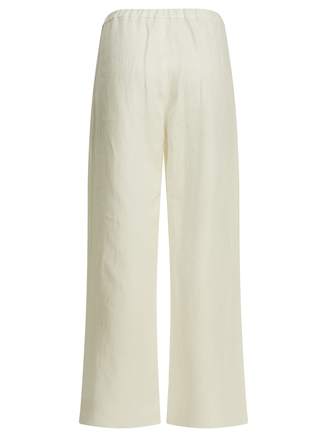Max Mara S Casual Linen Pants Trousers - White | 3de689fe93285c425f2a1b2e1c9827933c70d4b1