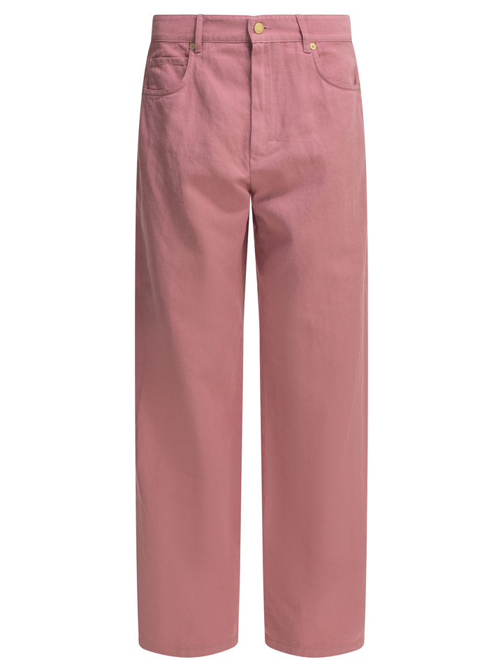 Max Mara S Casual Cotton Linen Pants Trousers - Pink | eb07aaa0b100a1175f775a21ddd27b52a4c63f48