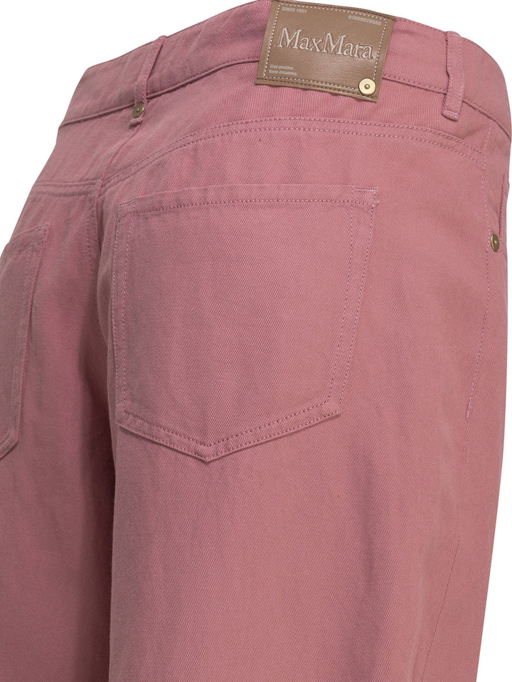 Max Mara S Casual Cotton Linen Pants Trousers - Pink | 407098d858fed2bf551ee1a4f4a587748744baf6