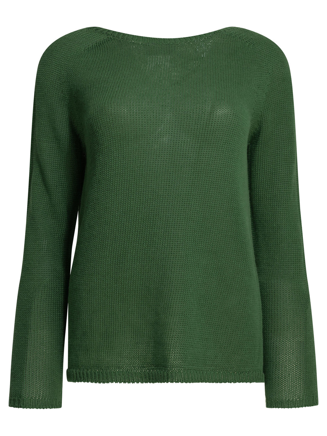 Max Mara S Round Neck Sweater Knitwear - Green | 6a0a8e7f59e0582e9f009d9468d07375745b905d