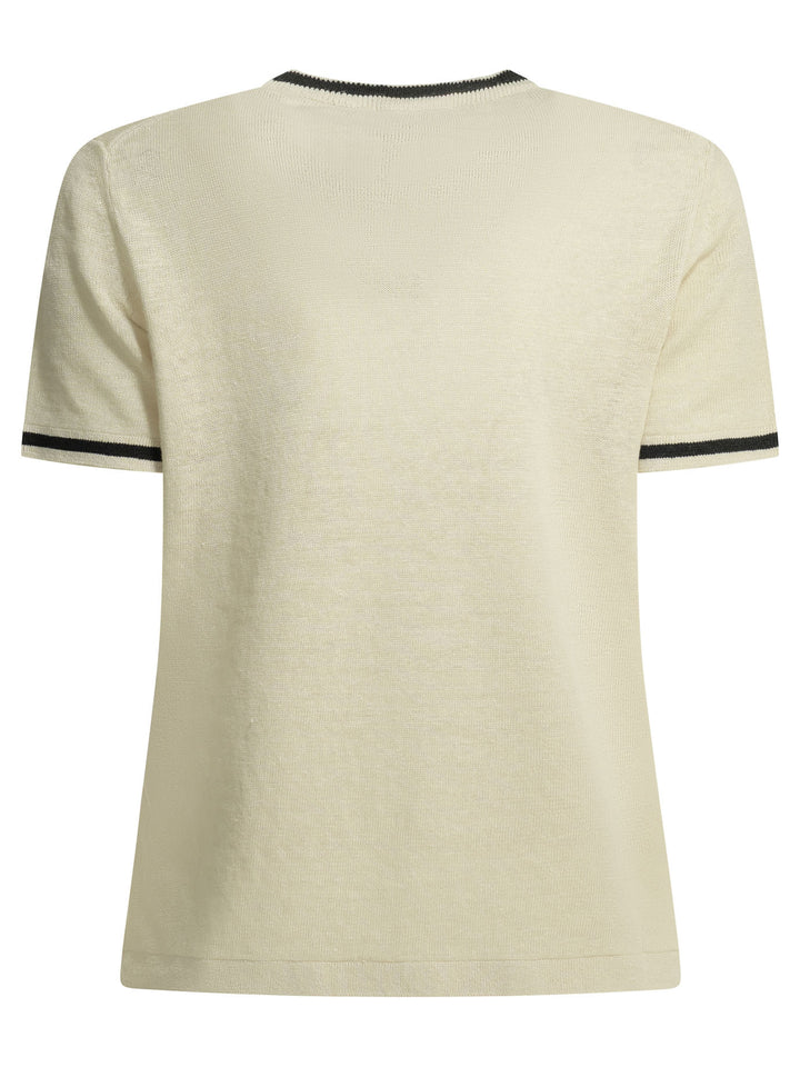 Max Mara S Linen Crew-Neck Sweater Knitwear - Beige | ea6acdf766d4019d29bea1ad9c36e11e5c804c0b