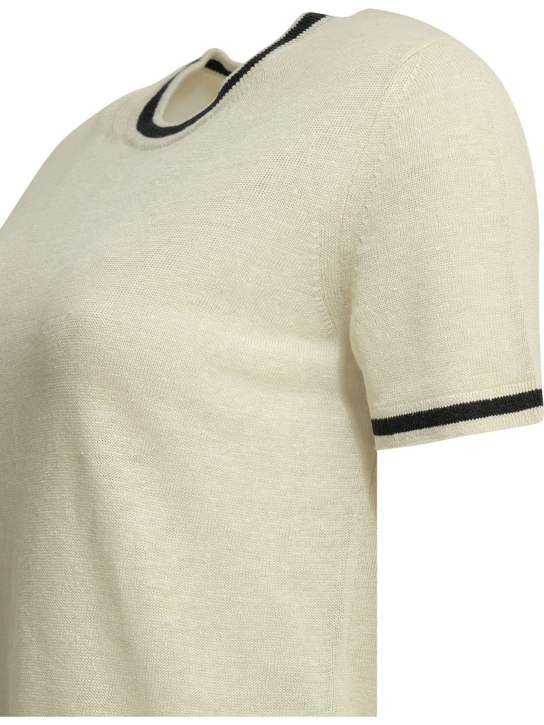 Max Mara S Linen Crew-Neck Sweater Knitwear - Beige | 87cb351c4d897731bf64b579e52123dc512c66c0