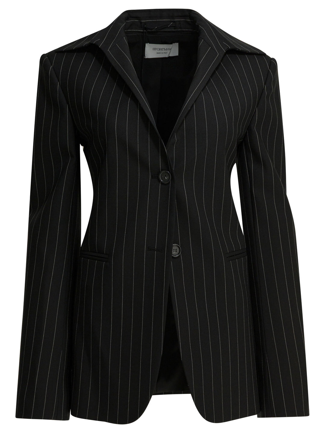 Max Mara Sportmax Virgin Wool Blazer Jackets and Coats - Black | 5b056d8106b536989468583b0ef2dfbfcaeba52e