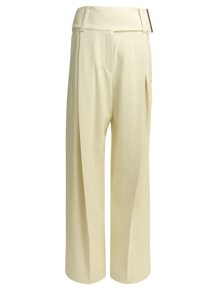 Max Mara Sportmax Tailored Pants Trousers - White | 42c715070090a11a0ea197b191f2bfde55b1fea2